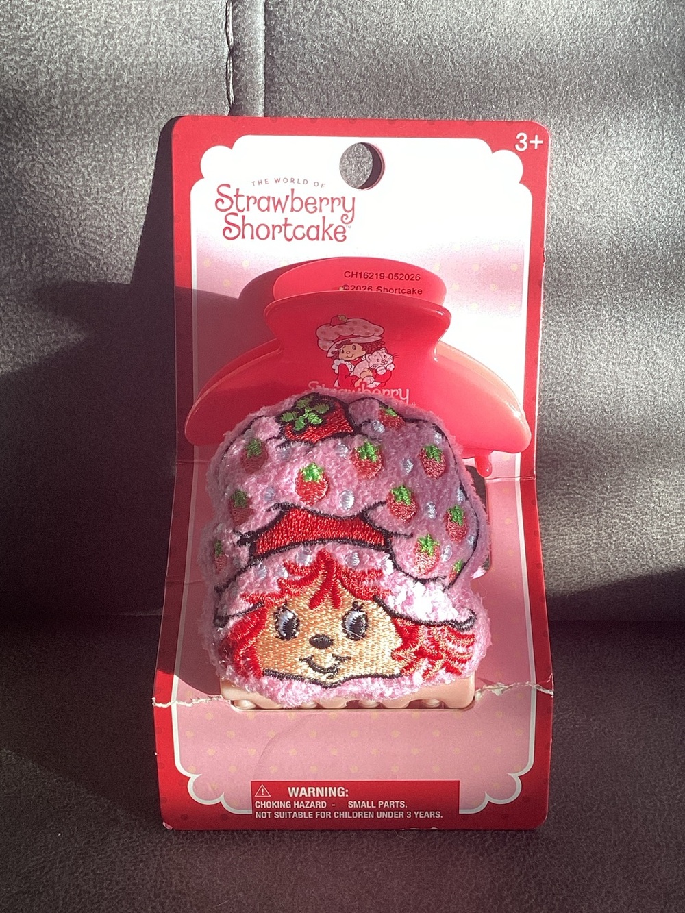 The World Of Strawberry Shortcake Kawaii Hair Claw Clip & Fabric Accessory Set